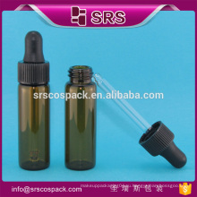 SRS высокое качество оливковое масло стеклянная бутылка, косметические янтарные стеклянные бутылки капельницы